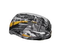 Fashion sports decorative sweatband YYHHAOFA City Train Printed Headbands for men and women