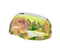 Fashion sports decorative sweatband YYHHAOFA Easter Bunny Spring Butterfly Printed Headbands for men and women