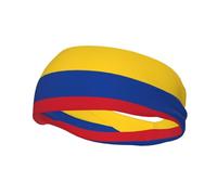 Fashion sports decorative sweatband YYHHAOFA Flag of Colombia Printed Headbands for men and women