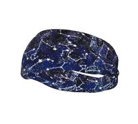 Fashion sports decorative sweatband YYHHAOFA Glow in The Dark Printed Headbands for men and women