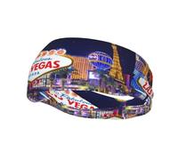 Fashion sports decorative sweatband YYHHAOFA Las Vegas Night City Printed Headbands for men and women