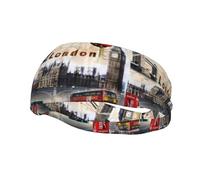 Fashion sports decorative sweatband YYHHAOFA Old london photo Printed Headbands for men and women