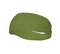 Fashion sports decorative sweatband YYHHAOFA Solid dark green Printed Headbands for men and women