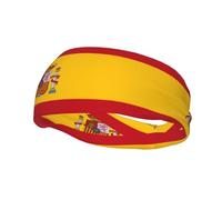 Fashion sports decorative sweatband YYHHAOFA Spanish flag Printed Headbands for men and women