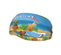 Fashion sports decorative sweatband YYHHAOFA Summer Parrot Pineapple Bird Printed Headbands for men and women