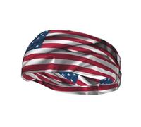 Fashion sports decorative sweatband YYHWHJDE American Flag Pattern Headbands for men and women