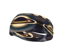 Fashion sports decorative sweatband YYHWHJDE Beautiful Saturn Pattern Headbands for men and women