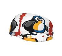 Fashion sports decorative sweatband YYHWHJDE Cartoon penguin Pattern Headbands for men and women
