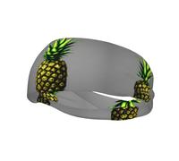 Fashion sports decorative sweatband YYHWHJDE Cartoon Pineapple Pattern Headbands for men and women