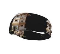 Fashion sports decorative sweatband YYHWHJDE Cows in a small house Pattern Headbands for men and women