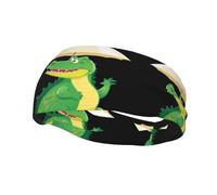 Fashion sports decorative sweatband YYHWHJDE Crocodile under the parasol Pattern Headbands for men and women