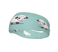Fashion sports decorative sweatband YYHWHJDE Cute Cartoon Sheep Pattern Headbands for men and women