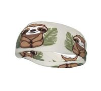 Fashion sports decorative sweatband YYHWHJDE Cute Cartoon Sloth Pattern Headbands for men and women