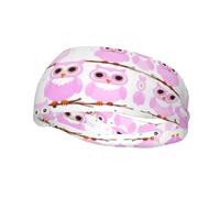 Fashion sports decorative sweatband YYHWHJDE Cute owl Pattern Headbands for men and women
