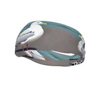 Fashion sports decorative sweatband YYHWHJDE Cute seagull Pattern Headbands for men and women
