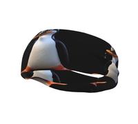 Fashion sports decorative sweatband YYHWHJDE Drooling Penguin Pattern Headbands for men and women