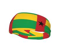 Fashion sports decorative sweatband YYHWHJDE Flag of Guinea-Bissau Pattern Headbands for men and women