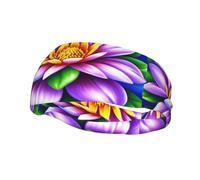 Fashion sports decorative sweatband YYHWHJDE Flower Diamond Painting Pattern Headbands for men and women