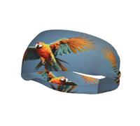 Fashion sports decorative sweatband YYHWHJDE flying parrot Pattern Headbands for men and women