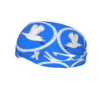 Fashion sports decorative sweatband YYHWHJDE flying white goose Pattern Headbands for men and women