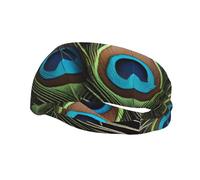 Fashion sports decorative sweatband YYHWHJDE Fresh peacock Pattern Headbands for men and women