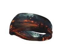 Fashion sports decorative sweatband YYHWHJDE Halloween Horror Pattern Headbands for men and women