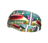 Fashion sports decorative sweatband YYHWHJDE Happy Birthday Beautiful Pattern Headbands for men and women