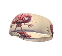 Fashion sports decorative sweatband YYHWHJDE Human Brain Pattern Headbands for men and women