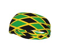 Fashion sports decorative sweatband YYHWHJDE jamaica flag Pattern Headbands for men and women