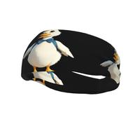 Fashion sports decorative sweatband YYHWHJDE Little duck going on an outing Pattern Headbands for men and women