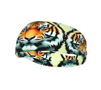 Fashion sports decorative sweatband YYHWHJDE Little fat tiger head Pattern Headbands for men and women