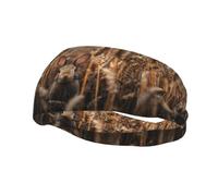 Fashion sports decorative sweatband YYHWHJDE Little rabbit in the wheat field Pattern Headbands for men and women