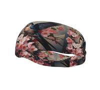 Fashion sports decorative sweatband YYHWHJDE Little swallow with flower in mouth Pattern Headbands for men and women