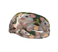 Fashion sports decorative sweatband YYHWHJDE Mother and child rats Pattern Headbands for men and women