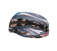 Fashion sports decorative sweatband YYHWHJDE Mt. Fuji in early spring Pattern Headbands for men and women