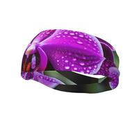 Fashion sports decorative sweatband YYHWHJDE Orchid Flower Pattern Headbands for men and women