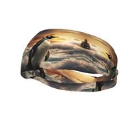 Fashion sports decorative sweatband YYHWHJDE Penguin sea Pattern Headbands for men and women