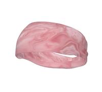 Fashion sports decorative sweatband YYHWHJDE Pink Marble Texture Pattern Headbands for men and women