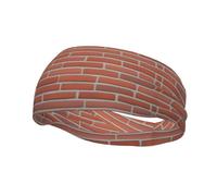 Fashion sports decorative sweatband YYHWHJDE Red Brick Wall Texture Pattern Headbands for men and women