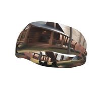 Fashion sports decorative sweatband YYHWHJDE Rustic Lodge Bear Pattern Headbands for men and women