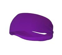 Fashion sports decorative sweatband YYHWHJDE Solid color dark purple Pattern Headbands for men and women
