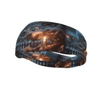 Fashion sports decorative sweatband YYHWHJDE The Lone Lamp Under the Cedars Pattern Headbands for men and women