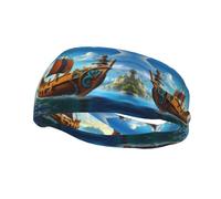 Fashion sports decorative sweatband YYHWHJDE Vikings Boat Pattern Headbands for men and women