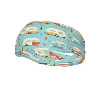 Fashion sports decorative sweatband YYHWHJDE you make me happy camper trailer Pattern Headbands for men and women