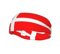 Fashion sports sweatband WHJDPP Denmark Danish Flag Printing Headbands Absorb sweat for men and women
