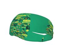Fashion sports sweatband WHJDPP Psych pineapple quote Printing Headbands Absorb sweat for men and women