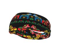 Fashion sports sweatband WHJDPP Runner Swedish Dala Horse Folk Printing Headbands Absorb sweat for men and women