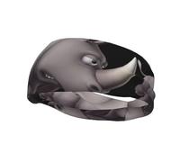 Fashion Sports Sweatband Whjshop Angry Rhino Prints Headbands Absorb Sweat For Men And Women