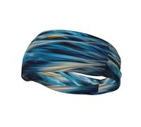 Fashion Sports Sweatband Whjshop Dawn Ocean Waves Prints Headbands Absorb Sweat For Men And Women