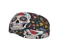 Fashion Sports Sweatband Whjshop Day Of The Dead Prints Headbands Absorb Sweat For Men And Women